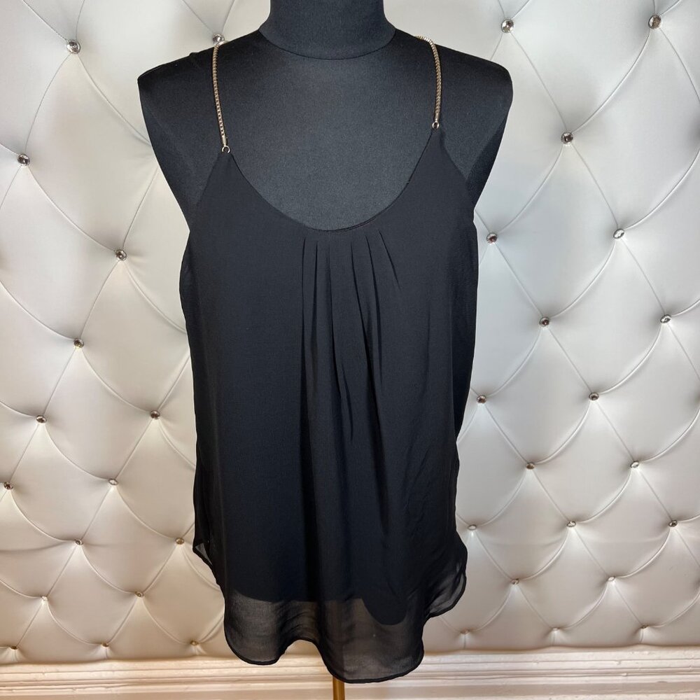 Carmen Elegant Black Women's Top Size M